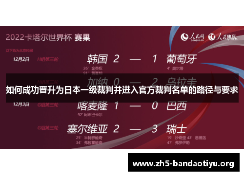 如何成功晋升为日本一级裁判并进入官方裁判名单的路径与要求